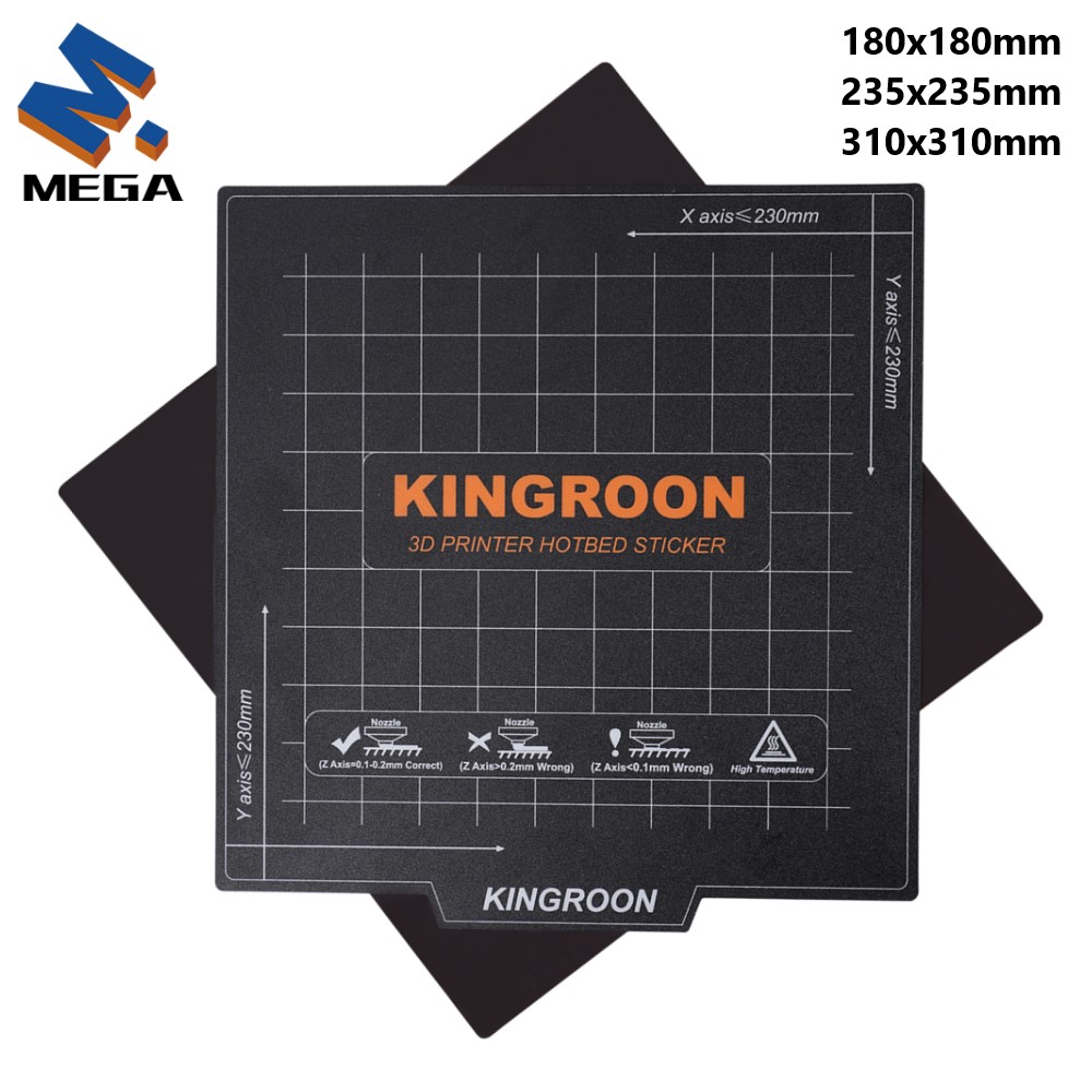 3D Printer Stand - KINGROON Esnek Manyetik Heatbed 180x180/235x235mm 3D