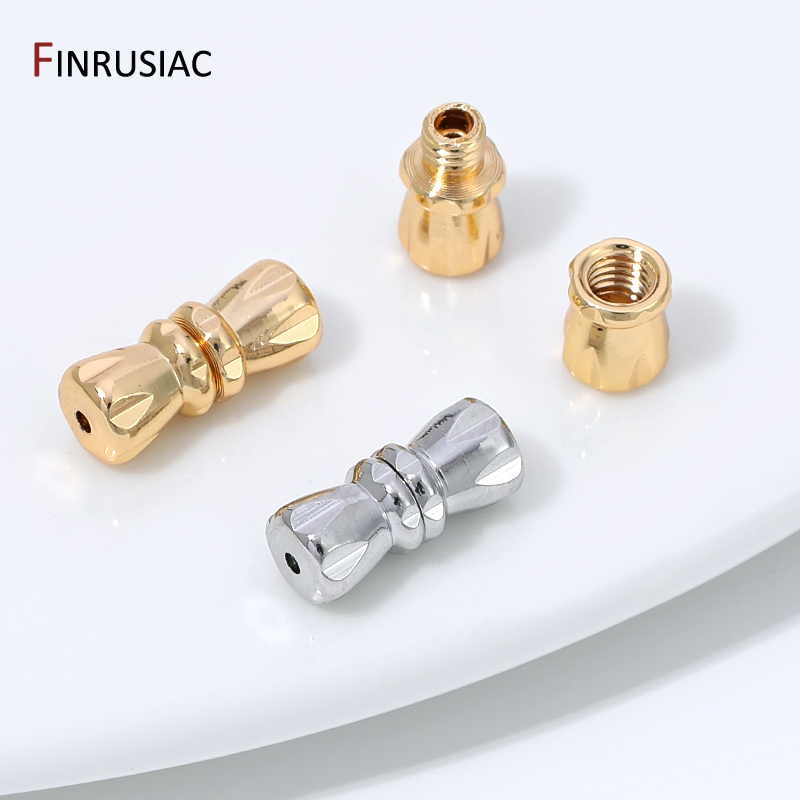 Nozzle Brass - 14K Altın Kaplama Pirinç Vidalı Klipsler