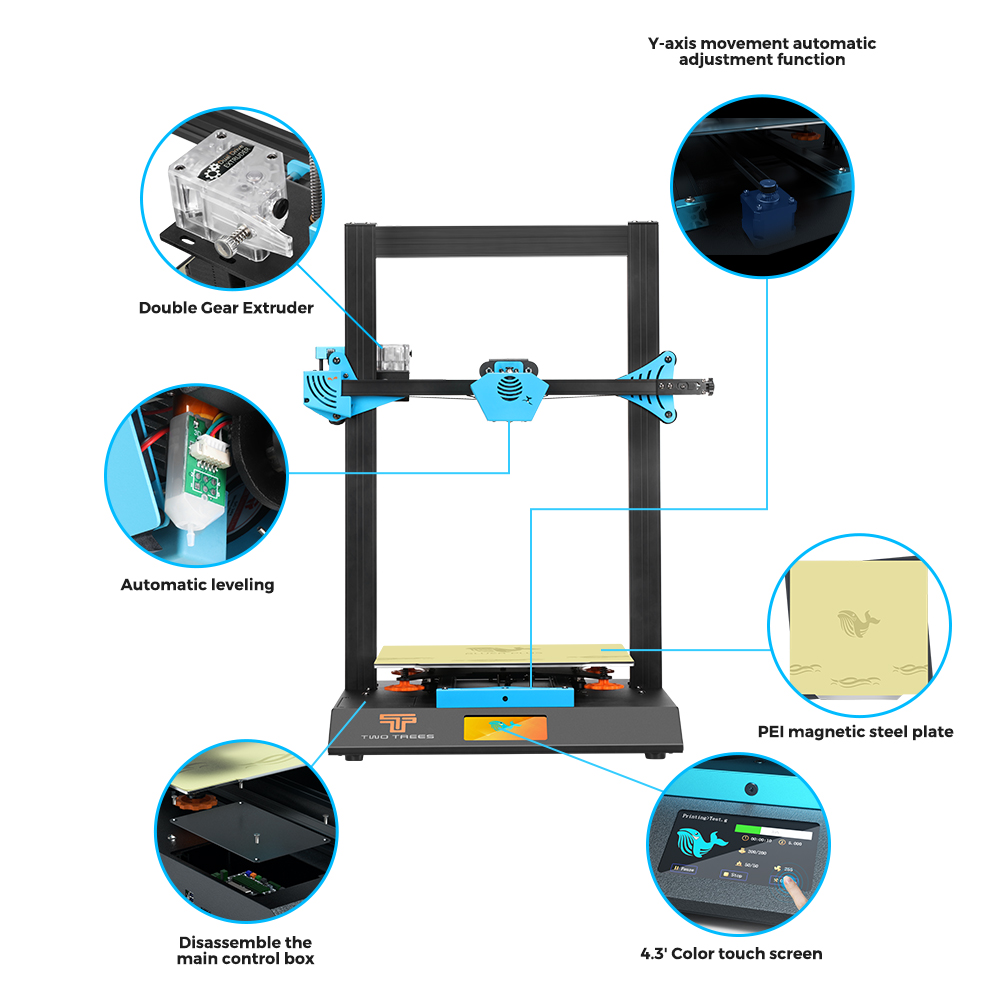 Twotrees Blu-5 Bluer artı l3D  - Bltouch incelemesi ve fiyatı