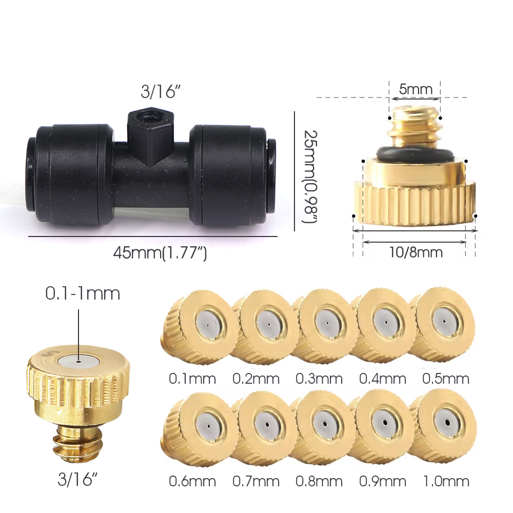 0.1-1mm Pirinç Püskürtme Nozul - Nozzle Brass incelemesi ve fiyatı