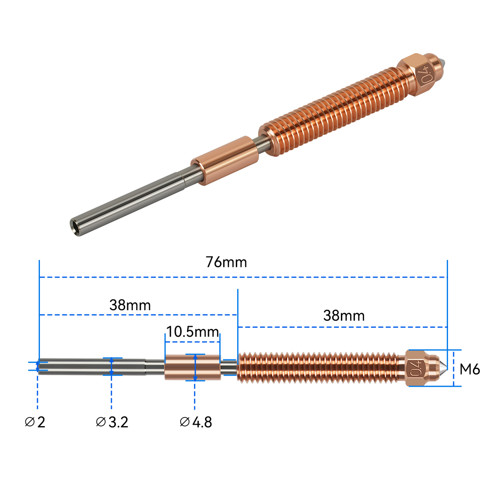 Creality K2/K2 Plus/K2Pro için - Hotend 0.4Mm incelemesi ve fiyatı