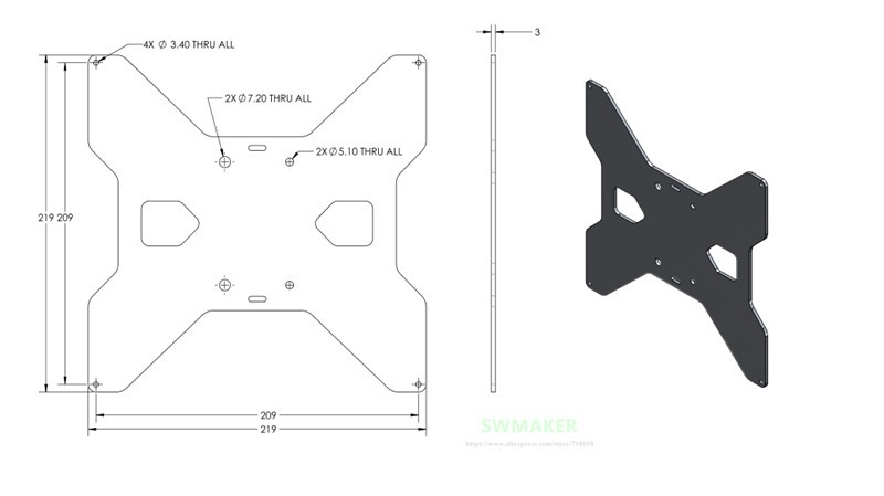 TEVO Tarantula alüminyum Y ara - 3D Printer Stand incelemesi ve fiyatı